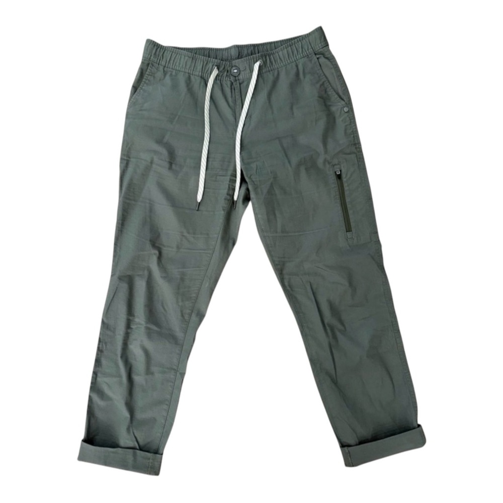 Vuori Olive Tie-Waist Jogger Pants